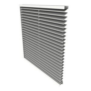 1.5" Deep, 29° Fixed Blade Extruded Non-Drainable Louver