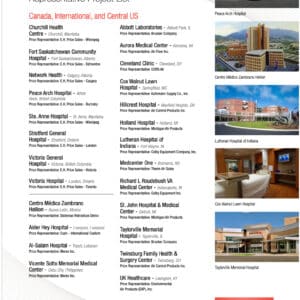 HORD Hospital Operating Room Air Curtain Project List