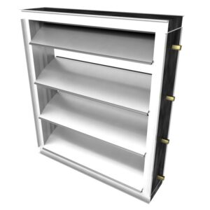 Aluminum Const. / 5" Frame / 6" Ins. Blade, Frame Damper