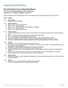 PFC Vertical Fan Column Performance Data