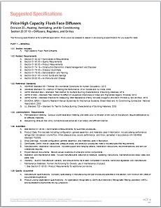 FHP Horizontal High Performance Fan Coil Specification