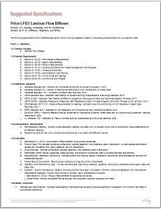 LBP/LBPH Linear Bar Grille Performance Data (Metric)