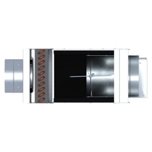 Vantage cross section showing the downstream damper.